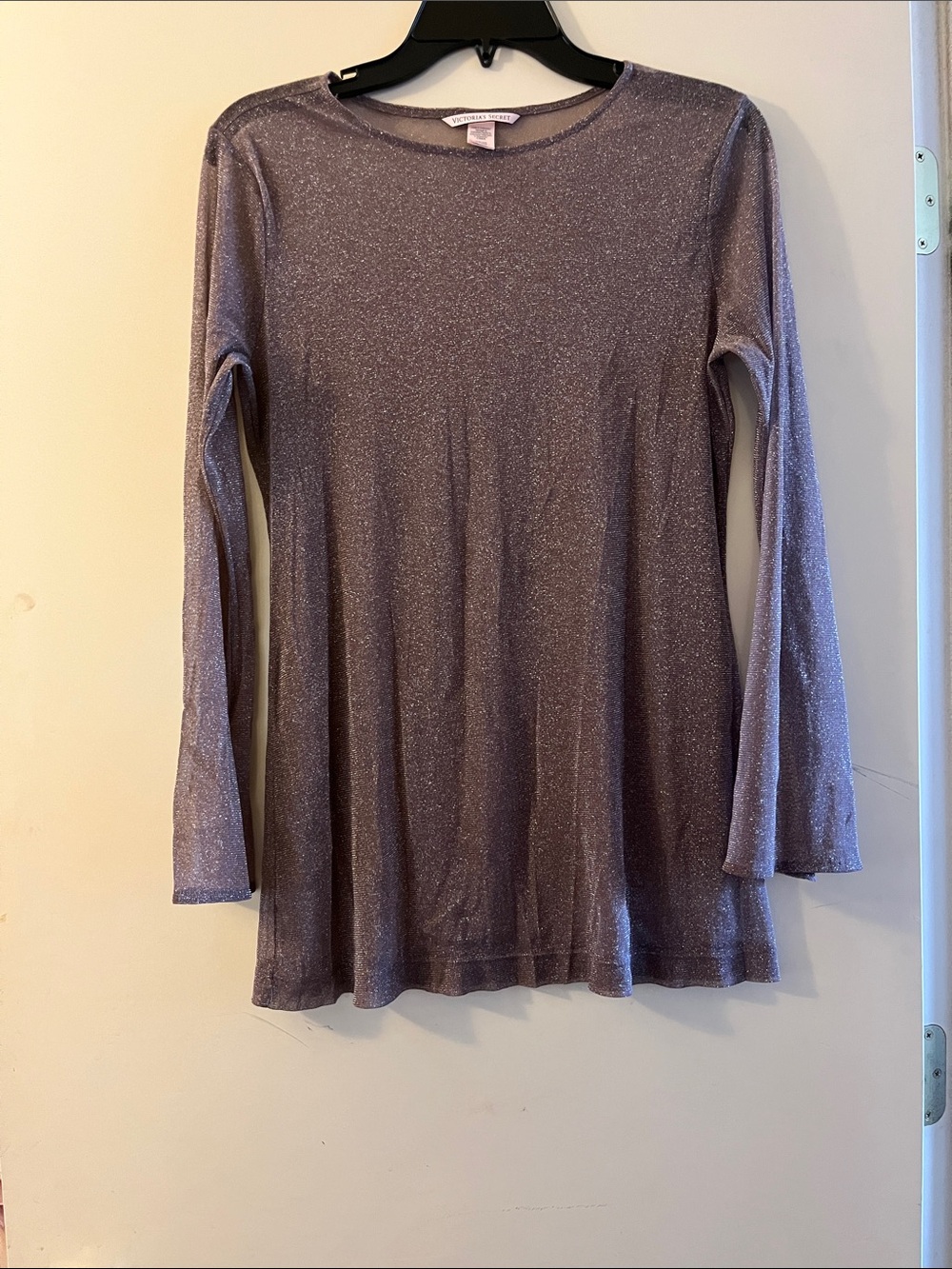 Victoria's Secret Lavender Sparkle Long Sleeve Top
